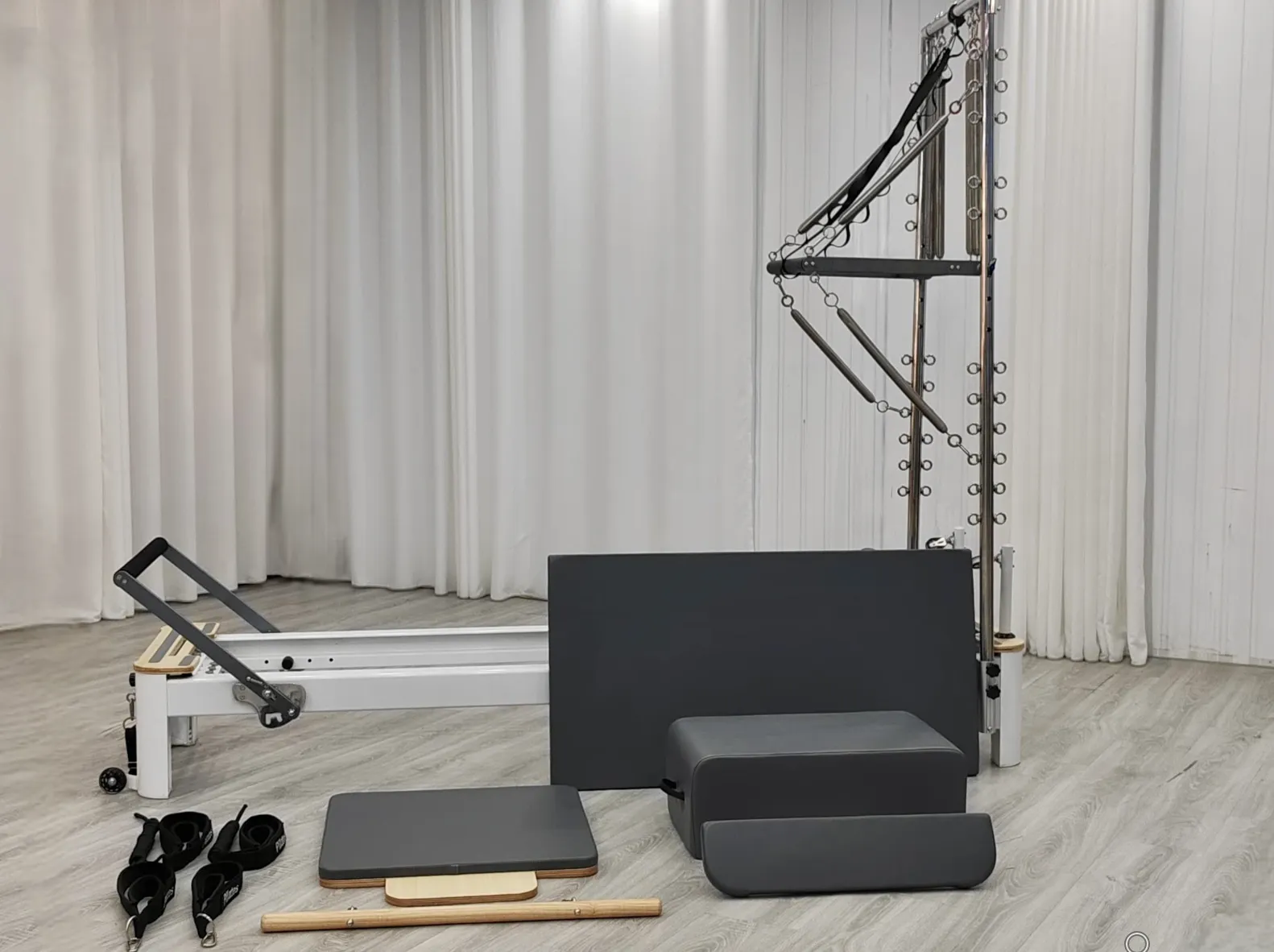Melocotón Pilates Reformer Lino - miniatura 2