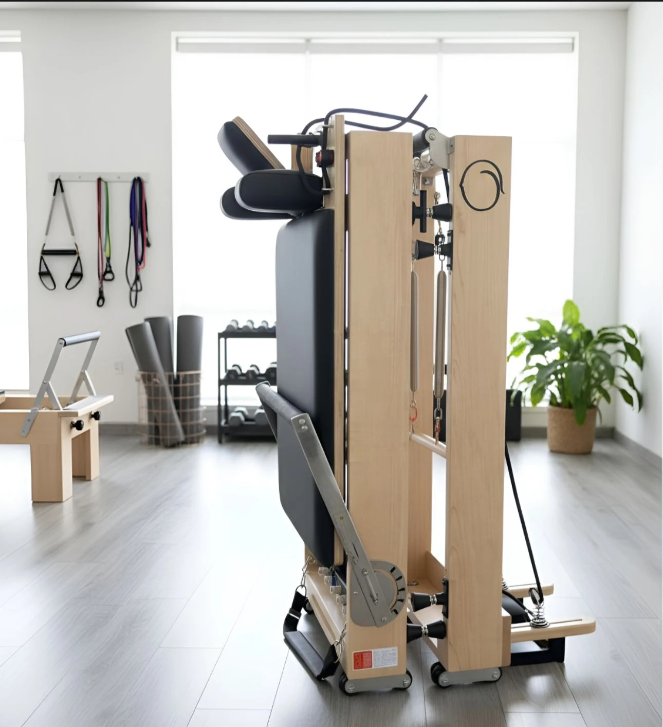 Cama Reformer Pilates Compacta Plegable Melocotón Chia - miniatura 11