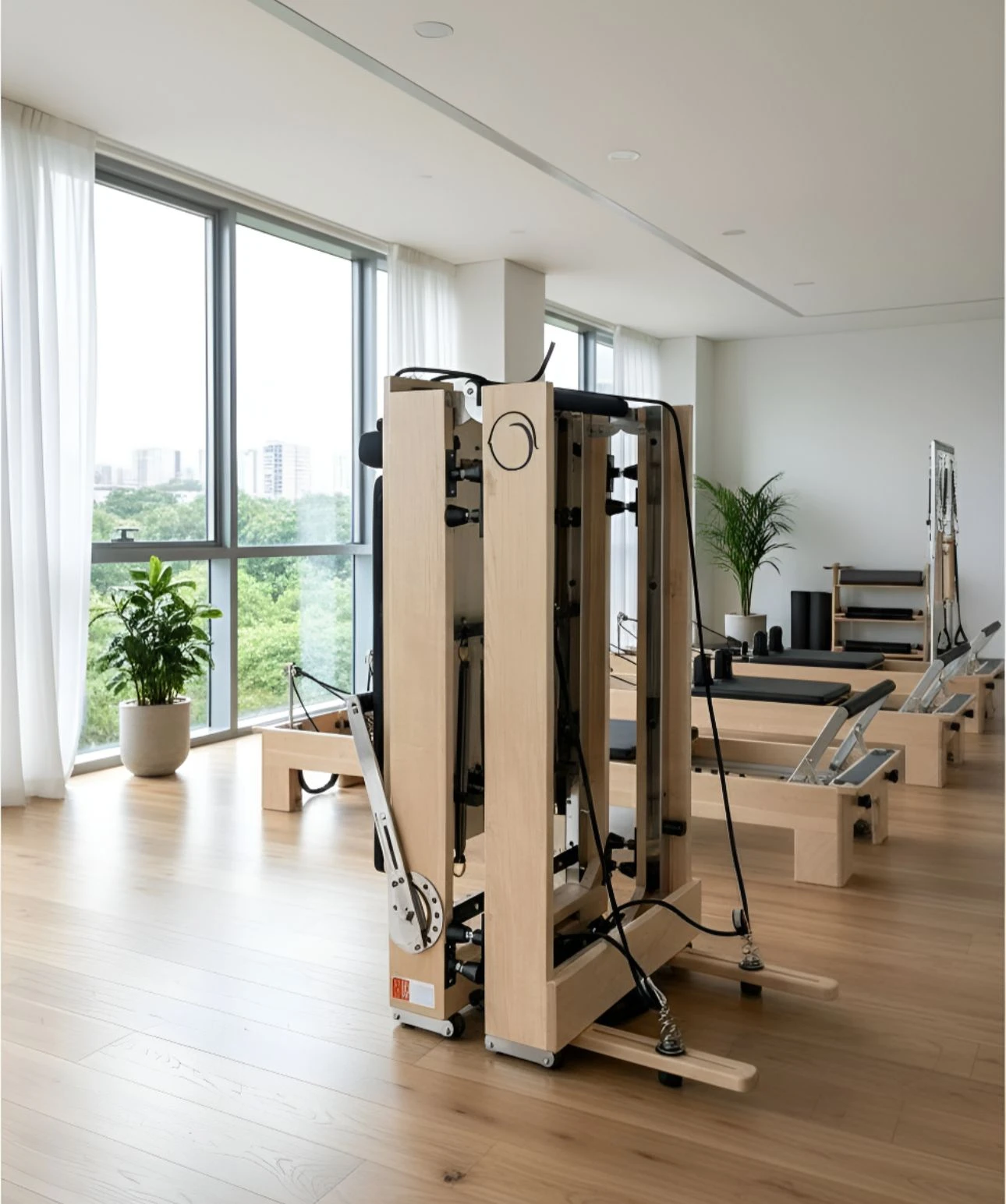 Cama Reformer Pilates Compacta Plegable Melocotón Chia - miniatura 2