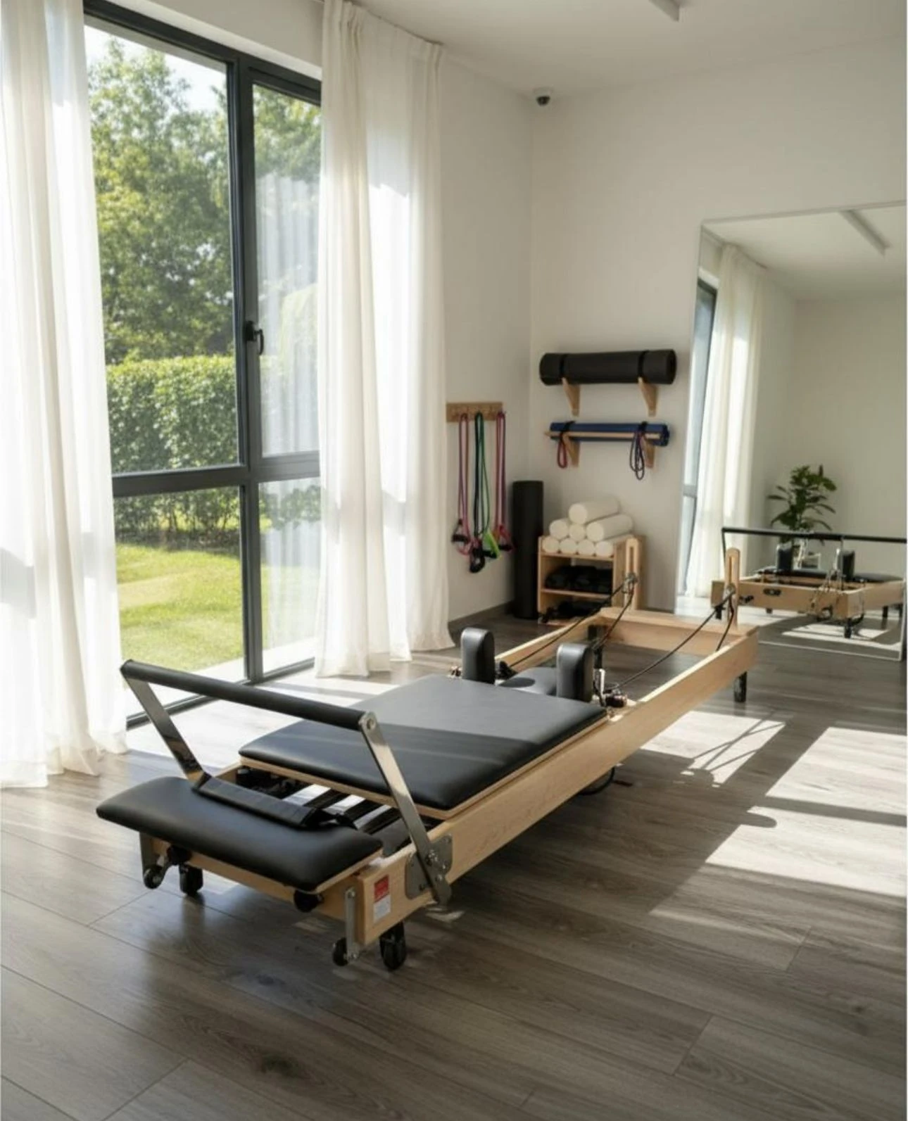 Cama Reformer Pilates Compacta Plegable Melocotón Chia - miniatura 7